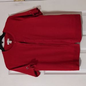 Christopher & Banks two-piece shell and sweater set, red, 14W, NWT
